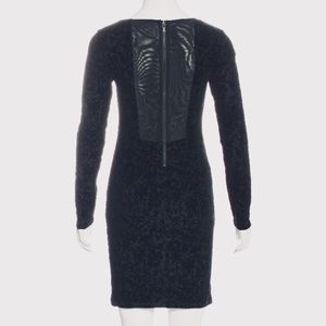 Alice + Olivia Devoré Long Sleeve Mini Dress Sz S